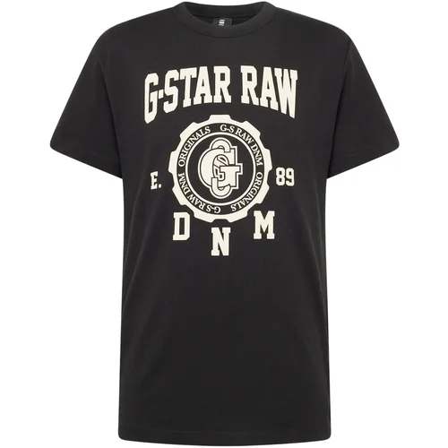 G-star Raw Majica kremna / črna