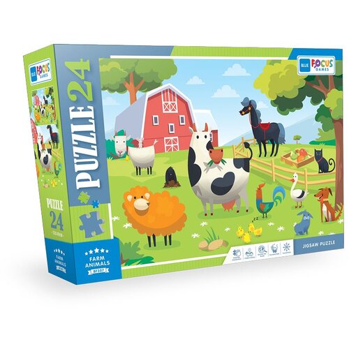  Puzzle 24 pcs farm animals bf307 ( 108/23074 ) Cene
