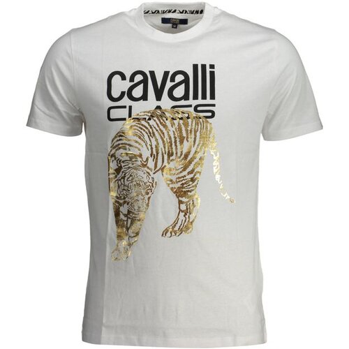 Cavalli Class Mu&scaron;ka Majica Kratkih Rukava Bijela Cijene