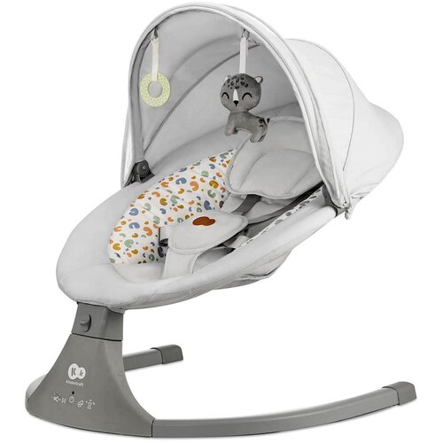 Kinderkraft njihaljka lumi&amp;trade; 2 s lukom za igračke i strehicom light grey Slike