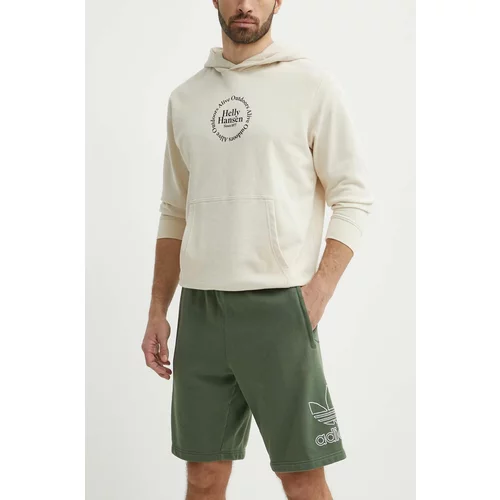 Adidas Pamučne kratke hlače boja: zelena, IR8004