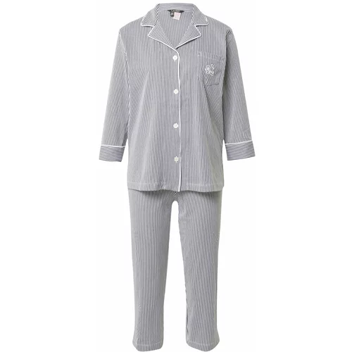 Polo Ralph Lauren Pidžama mornarsko plava / bijela