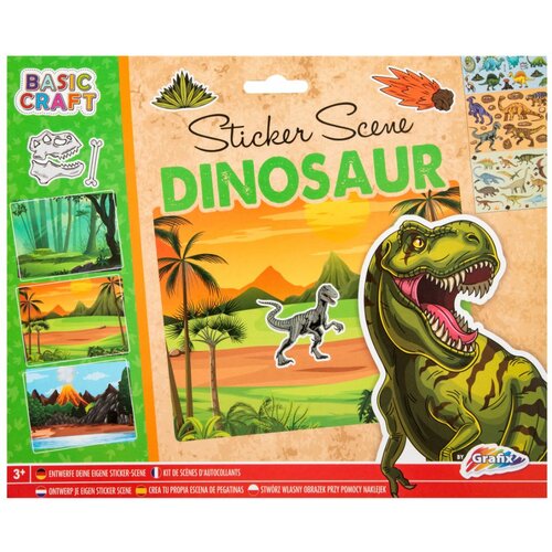 Grafix Kreativa Stikeri sa 3 scene - Dinosaurusi - 52124 Cene