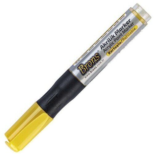 Nova Color Akrilni marker žuti Cene