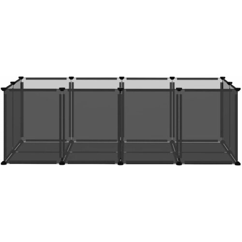  Kavez za male životinje crni 144 x 74 x 46,5 cm PP i čelik Slike