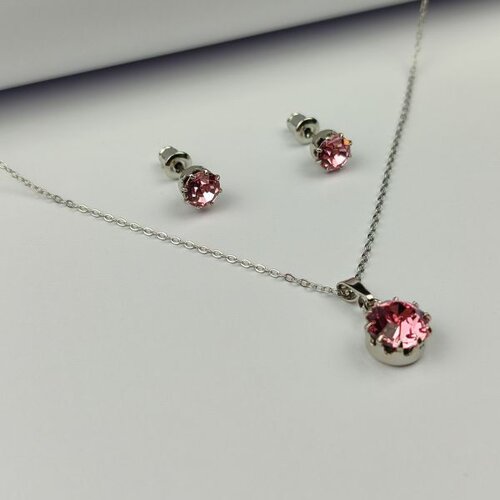 ALP crystal Set ogrlica i minđu&scaron;e SSS3929FRP, Roze Cene