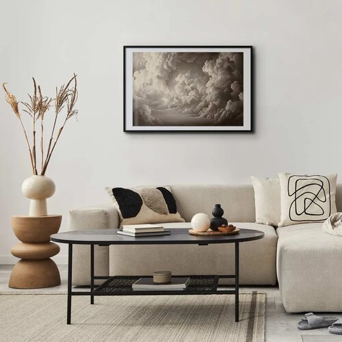  Plakat Whisper of Illuminated Clouds: Soft Light Play in the Sky Theater 30x21 Cene