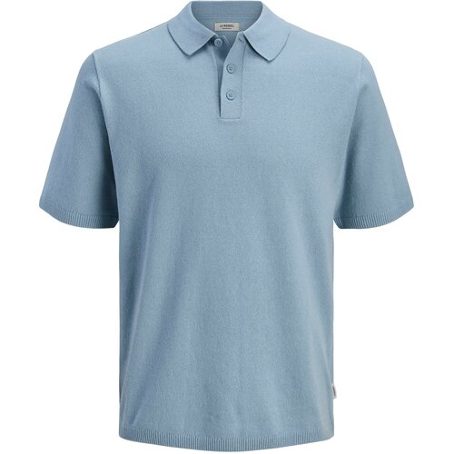 JJ Rebel Mu&amp;scaron;ka majica JREBCALLUM KNIT POLO SS SN, Plava Slike