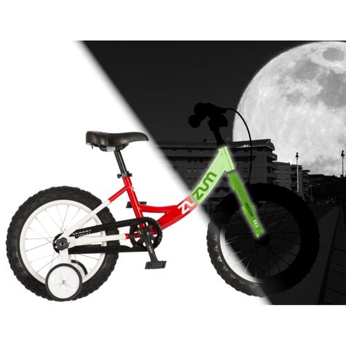 Zuzum 12 neon -1 crvena bela dečiji bicikl Slike