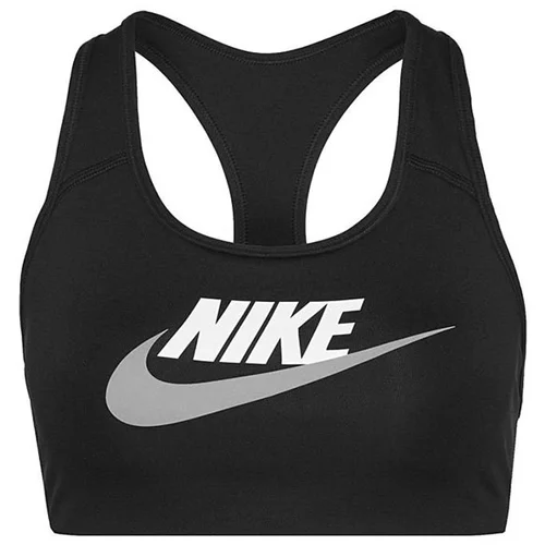 Nike Športni nedrčki Swoosh Medium-Support Non-Padded Graphic Sports Bra Črna