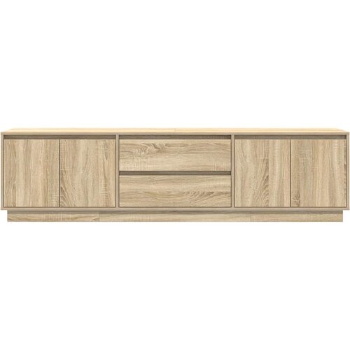 ormarić s LED svjetlima boja hrasta sonome 193,5x41x50 cm Slike