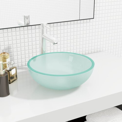 vidaXL Umivaonik od kaljenog stakla 35 x 12 cm Matirana Cijene