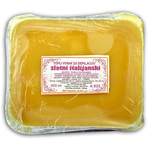 Topli IT vosak zlatni, 500gr Slike