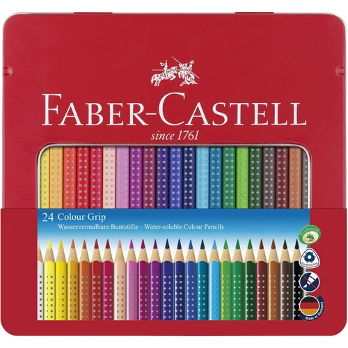  Barvice faber-castell grip kovinska škatla 1/24 FABER-CASTELL