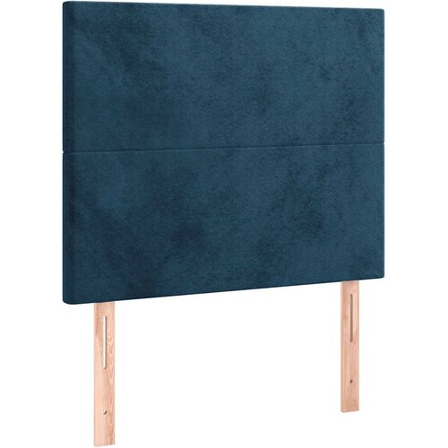 Box spring krevet s madracem tamnoplavi 120 x 200 cm bar&amp;scaron;unasti Slike