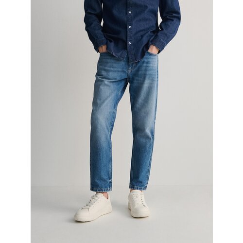 Reserved kavbojke carrot cropped - modra Cene