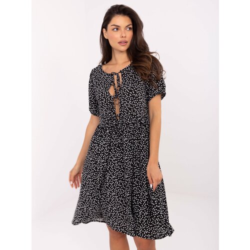 Sublevel Dress-D73771M30466A-black-white Slike