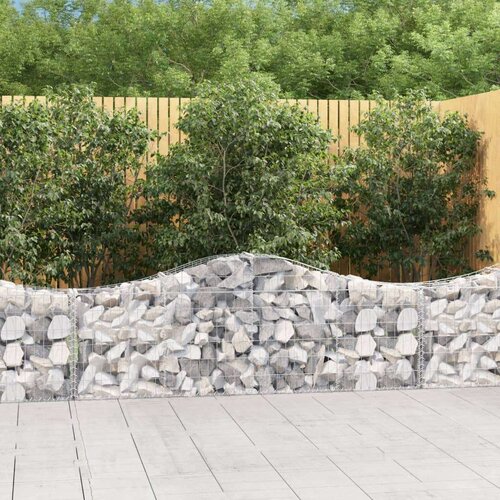  Lučne gabionske košare 7 kom 200x30x60/80 cm pocinčano željezo Cijene
