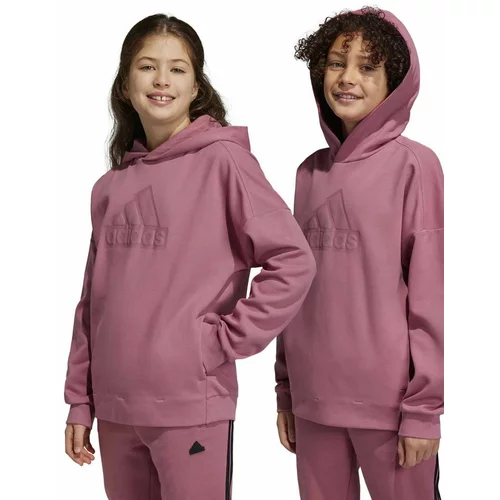Adidas Otroški pulover U FI roza barva