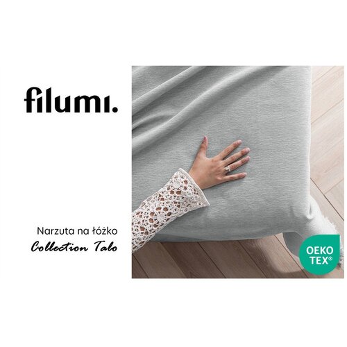 Filumi Svetlo sivo pregrinjalo iz &amp;scaron;enilje 220x240 cm Talo &amp;ndash; Slike