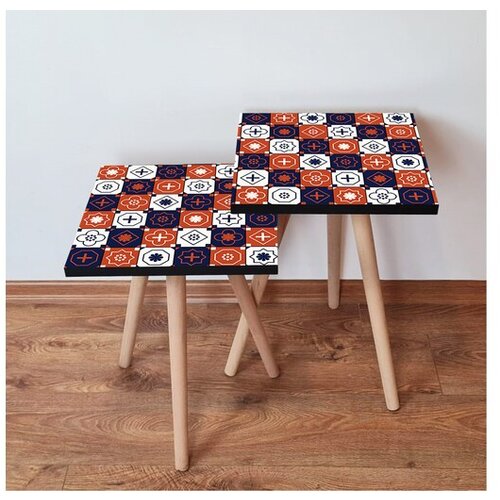 Hanah home sklapajući Stočić 2 Komada 2SHP394 - Navy Plavo Slike