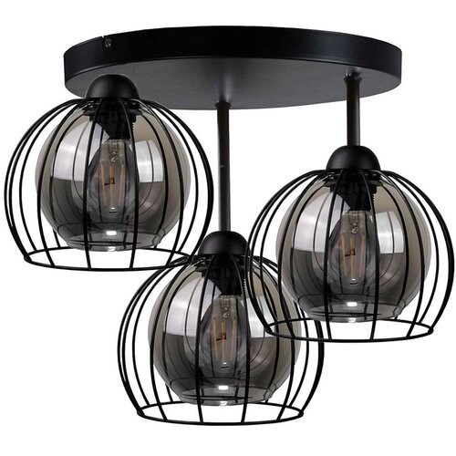  Plafonski luster SOLO BLACK 3xE27/60W/230V prečnik 30 cm Cene