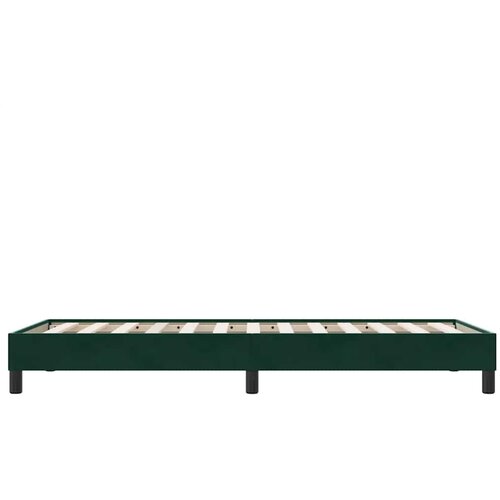 Box Spring krevet bez madraca tamnozeleni 90x210 cm samt Slike