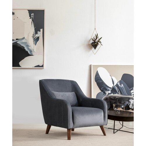 Atelier Del Sofa buhara - dark grey dark grey wing chair Cene