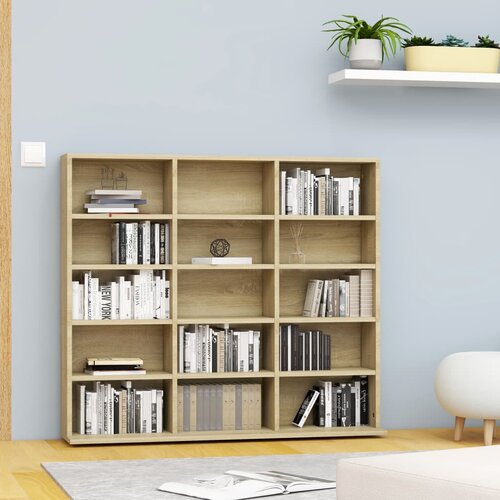 vidaXL ormarić za CD-ove boja hrasta sonome 102x23x89,5 cm od iverice Cijene