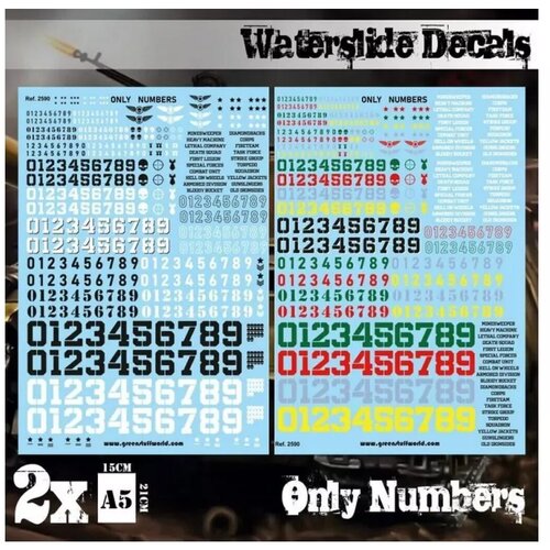 Green Stuff World decal sheets - only numbers Cene