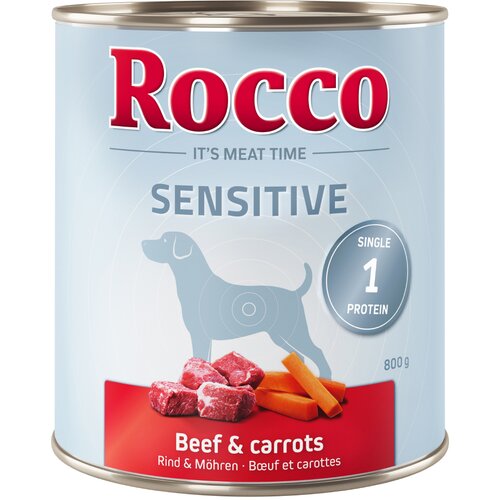 Rocco Varčno pakiranje Sensitive 24 x 800 g - Govedina & korenje Cene