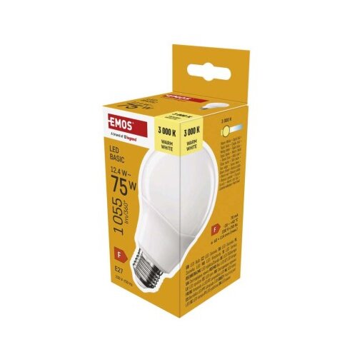  LED žarnica Basic A60 / E27 / 12,4 W (75 W) / 1055 lm / Toplo bel Cene