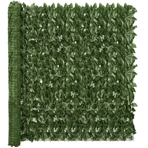  Balkonsko platno s temno zelenim listjem 500x150 cm