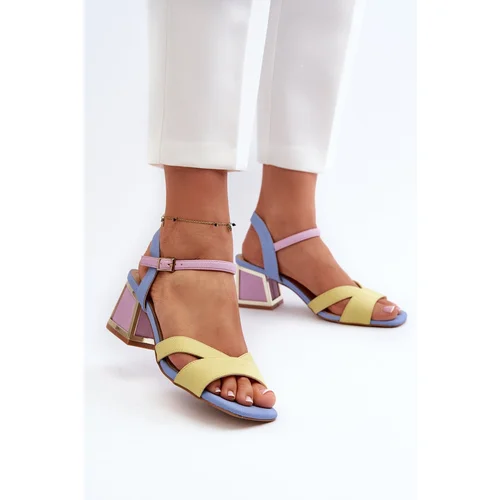 S. BARSKI Pastel Women's Sandals with Heels D&A