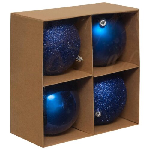 Feeric Set novogodišnjih kugli x4 plava (207480) Cene