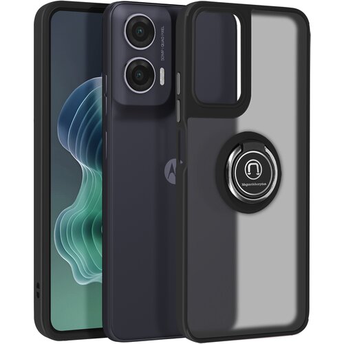 AVIZAR Ohi&scaron;je za Motorola Moto G35 Metal Ring Video Holder, Črna, (5000016385) Cene