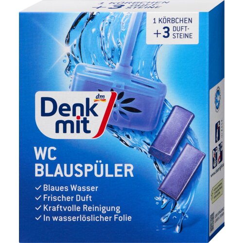 Denkmit Plavi kamen za WC šolju, WC korpica + 2 dopune 3 kom Cene