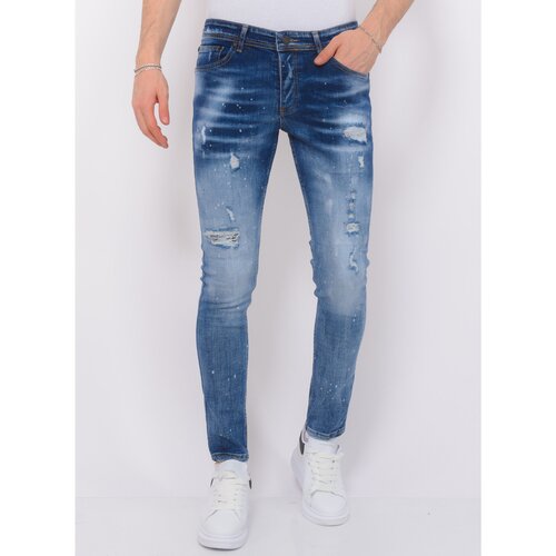 Local Fanatic Kavbojke slim 140588703 Modra Cene