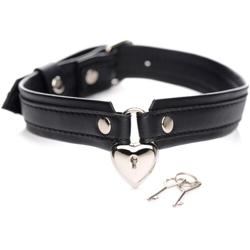 Strict Locking Heart Collar Black Cijene