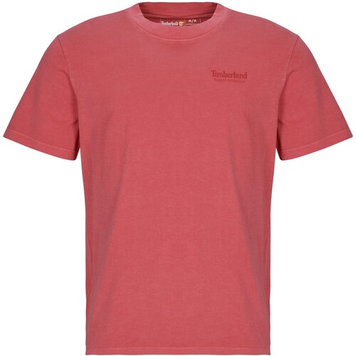 Timberland Majice s kratkimi rokavi RUGGED ACTIVE GEAR BACK GRAPHIC TEE Rdeča Cene