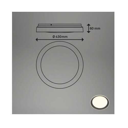 BRILO LED plafonsko svetlo IJUS LED/24W/230V 3000K prečnika 43 cm Slike