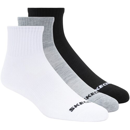 Skechers Športne nogavice 3PPK Qtr Crew Socks Bela Cene