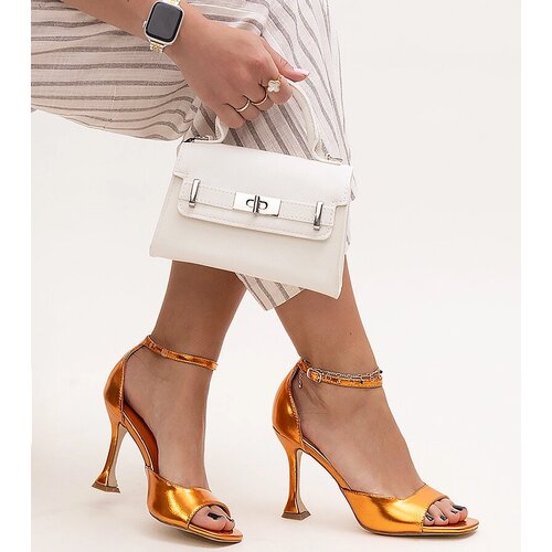 Gemre Shiny high-heeled sandals with strap Delinda Cene