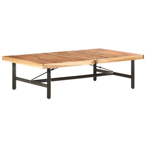  Stolić za kavu 142 x 90 x 42 cm od masivnog bagremovog drva Slike