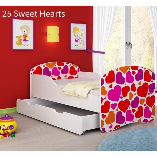  Otro&scaron;ka postelja ACMA z motivom + predal 140x70 cm 25 Sweet hearts Cene