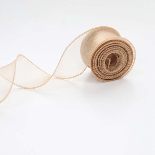 INF 10 Rolls Fishtail Sheer Ribbon Set - For Decoration & Crafts Gold, (5000158261) Cene