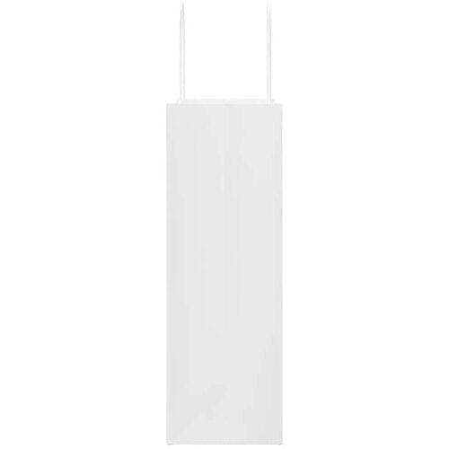  Papirnate vrećice 250 kom s ručkama bijele 26x12x35 cm Slike
