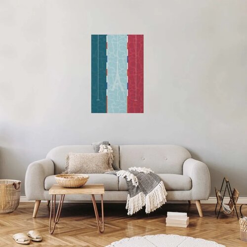  Plakat - Illustration of a Pool Against the French Flag 29.7x42 Bez okvira Slike