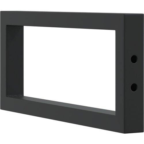  Nosači polica za umivaonik 2 kom crni pravokutni čelični Crna 15 x 35 cm Slike