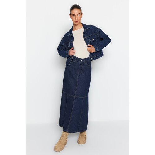 Trendyol Skirt - Dark blue - Maxi Slike